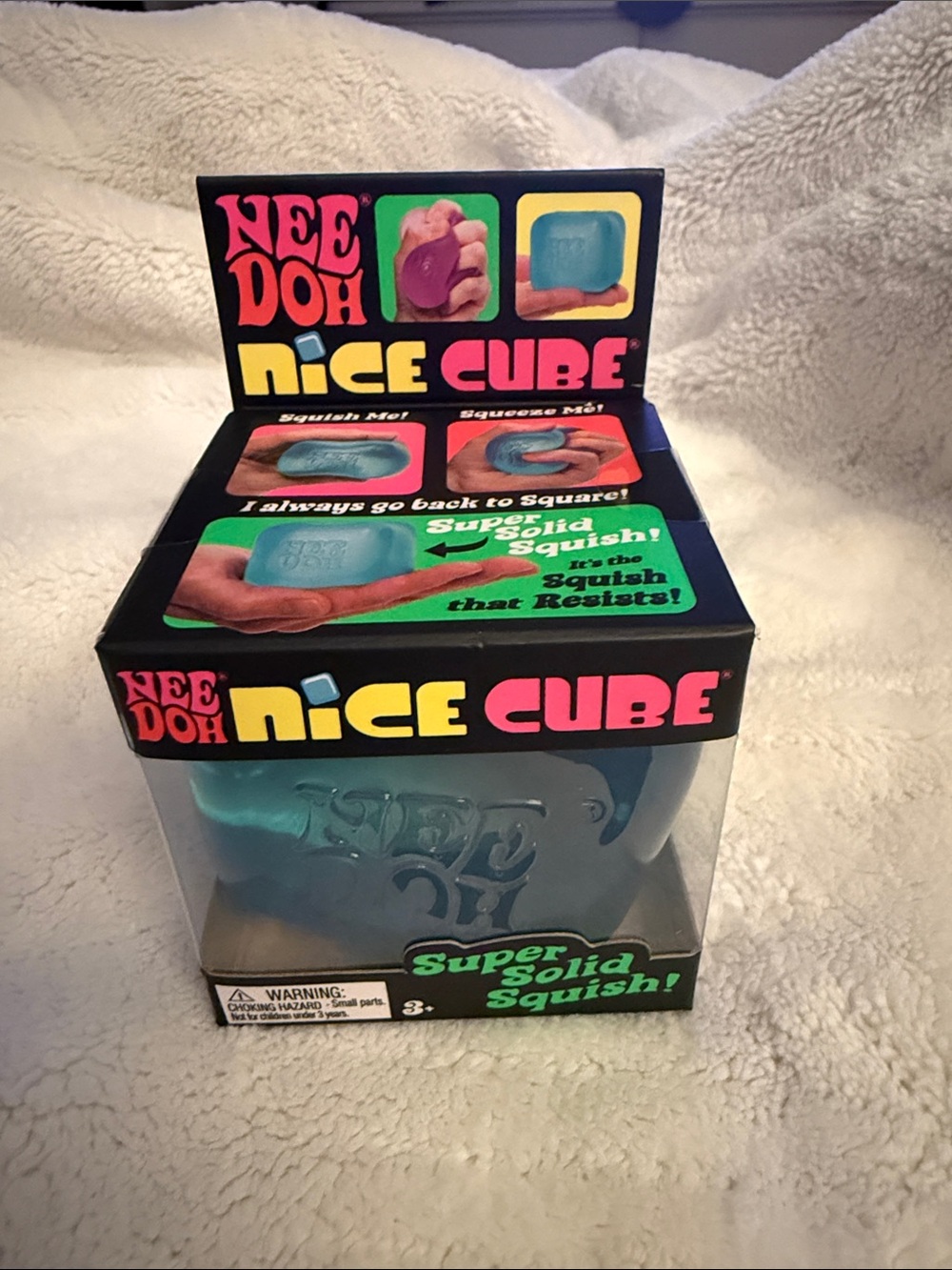 Nice Cube Squishy Stress Toy - Blue